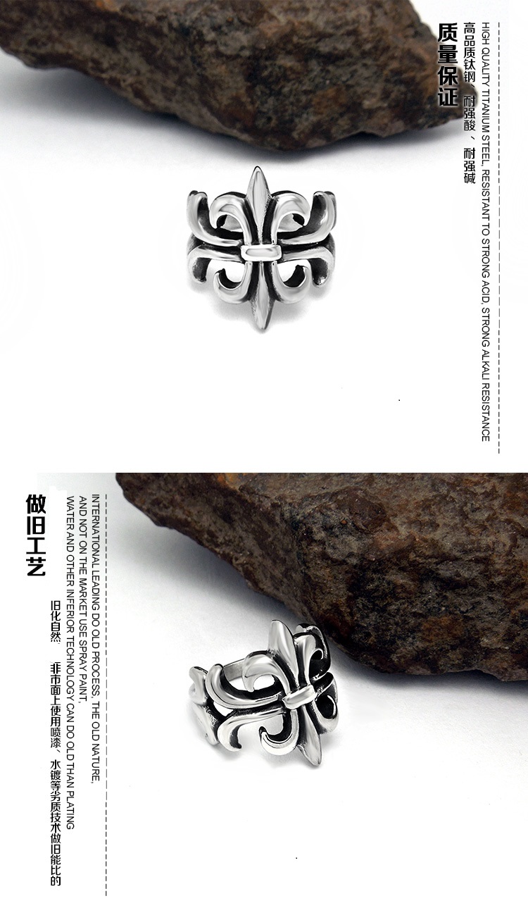 Bague homme ROCK PUNK en Acier au titane - Ref 3089603 Image 15
