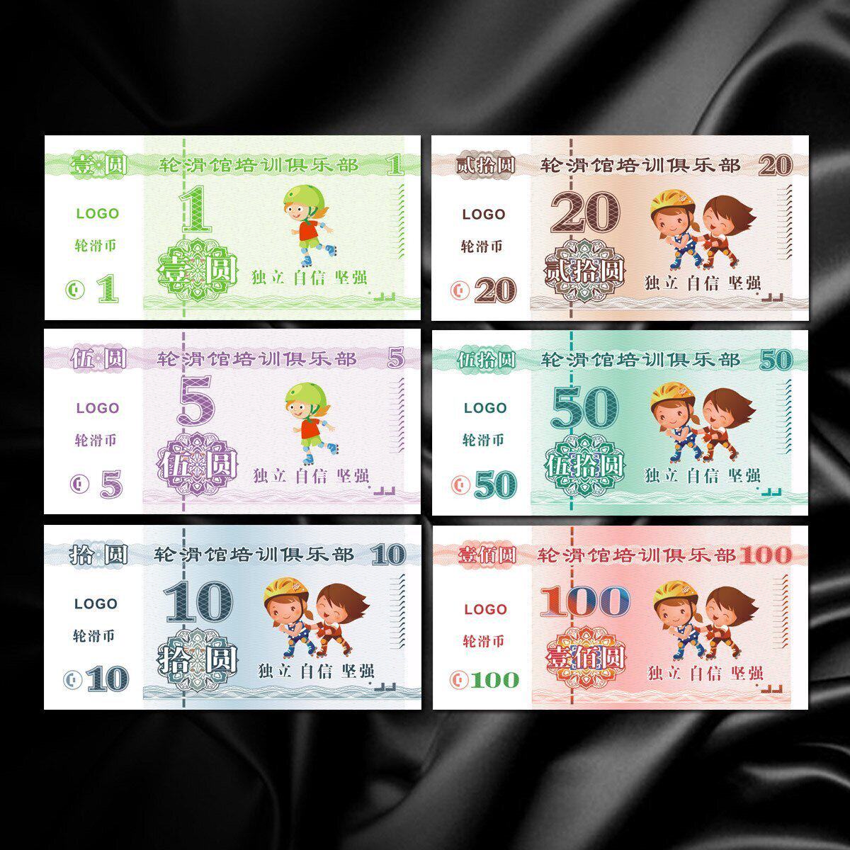 Customized roller skating coin production reward coin points coin student training institution school class coin learning coin coin students