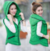 Phiên bản mới của Hàn Quốc xuống áo vest nữ mùa thu đông áo hoodie nữ cute Áo vest