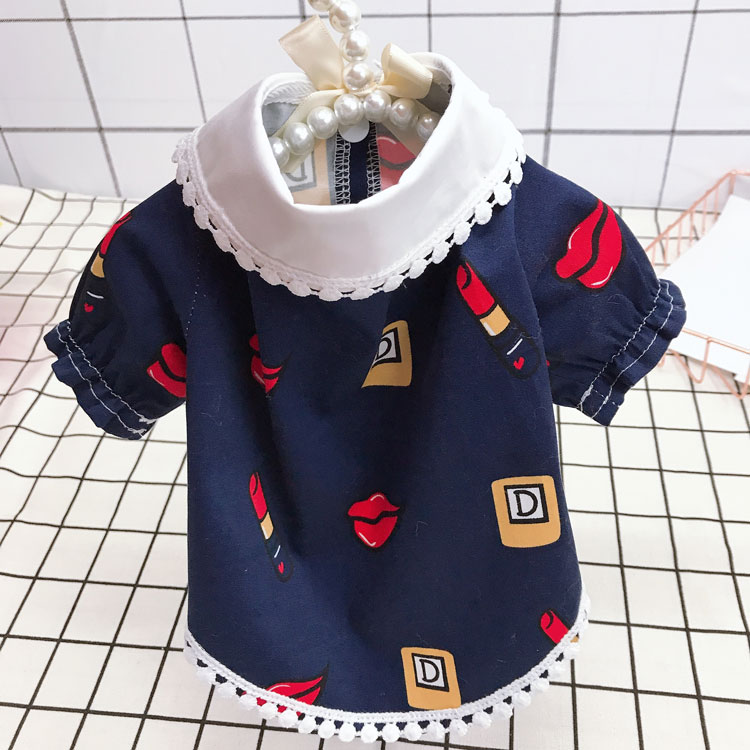 Le cà phê ban đầu thú cưng quần áo chó mùa xuân và mùa hè bông mềm áo Teddy mèo nhỏ chó quần áo dễ thương - Quần áo & phụ kiện thú cưng quần áo cho chó poodle