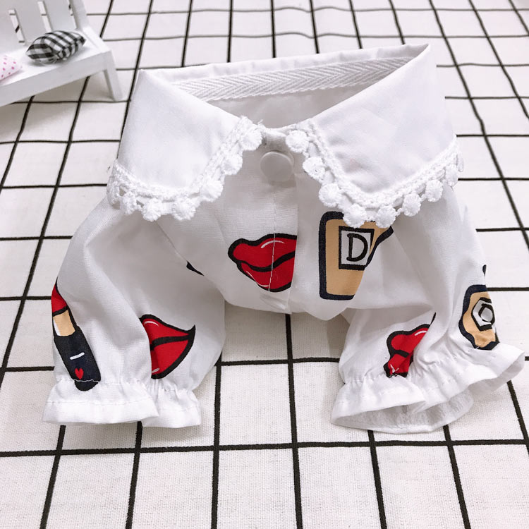 Le cà phê ban đầu thú cưng quần áo chó mùa xuân và mùa hè bông mềm áo Teddy mèo nhỏ chó quần áo dễ thương - Quần áo & phụ kiện thú cưng quần áo cho chó poodle
