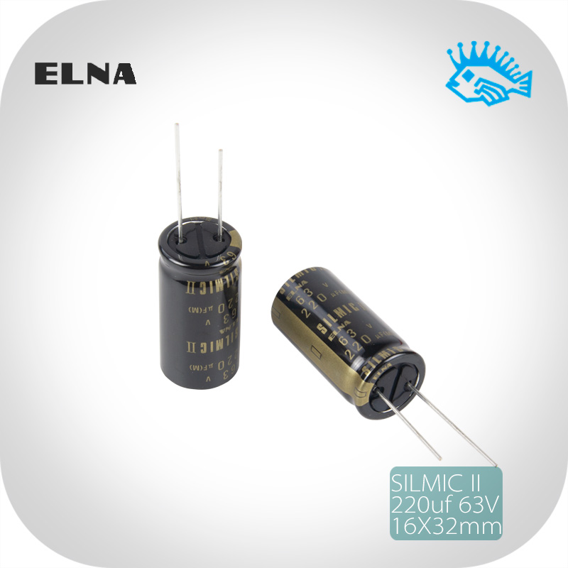 220UF 63V RFS ELNA Ina SILMIC II New Original Audio Electrolytic Capacitor 16x32mm