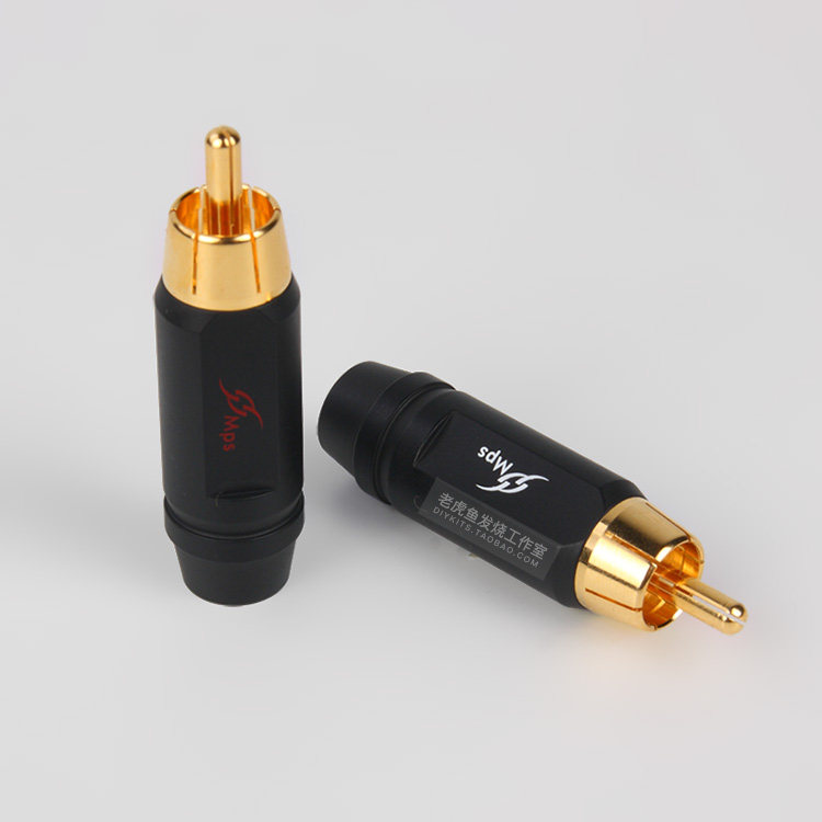 8 Stücke Hifi Audio- RCA Stecker Vergoldet 6mm Män