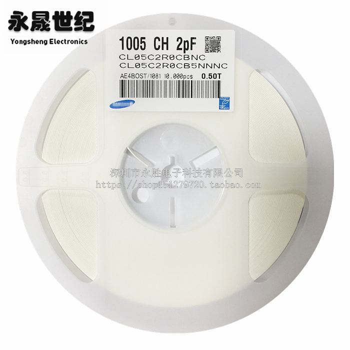 0402 SMD capacitor 2pF 2R0±0 25PF 50V COG CL05C020CB5NNNC original
