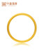 中鑫珠宝古法黄金手镯女999足金光圈空心传承金镯子素圈首饰礼物