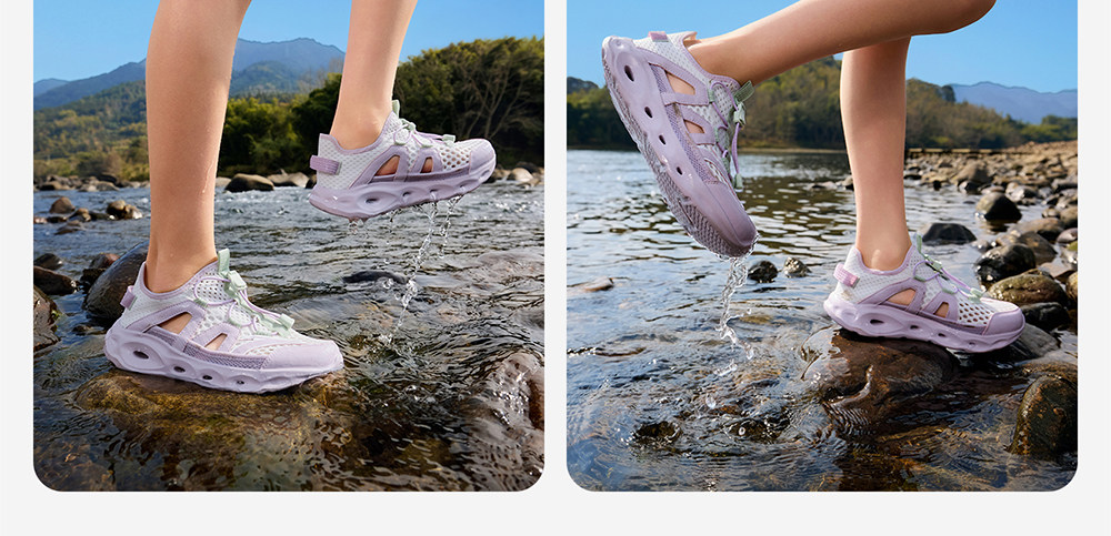 King of Water Trampling | Anta Kidsren's Girls' River-Tracing Shoes and Beach Shoes 2026 Summer New Outdoor Mesh Sports Sandals — 34