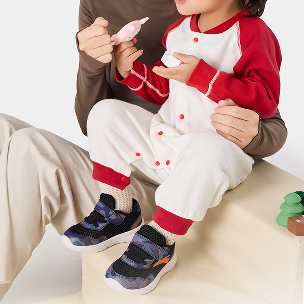 安踏学步鞋婴幼儿鞋男女宝宝软底幼儿园鞋儿童秋季透气网面运动鞋 — 4