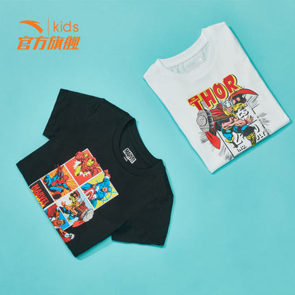【安踏x复仇者联盟】童装小童2018夏款短袖T