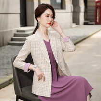 Socialite Xiaoxiangfeng suit jacket female spring and autumn Korean version of British style fashion foreign temperament Net red casual suit jacket