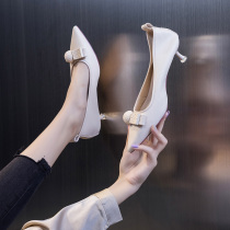 High heels children 2021 New Autumn Spring and Autumn fashion wild students with thin heel pointed single shoes Net Red