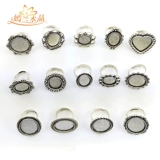 Аксессуар, аксессуары, ретро безразмерное обручальное кольцо, с драгоценным камнем