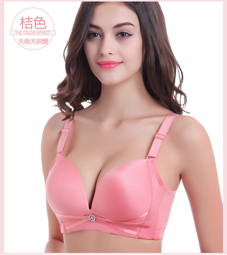 XL một mảnh không có dấu vết không có vòng thép mỏng khuôn mẫu B / C / D thu thập điều chỉnh áo ngực loại 105/100/95 áo lót nữ các loại