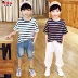 Áo phông ngắn tay cho bé trai Missiguo Áo phông hè trẻ em 2019 Quần áo trẻ em mới phiên bản Hàn Quốc trong chiếc áo trẻ em lớn - Áo thun
