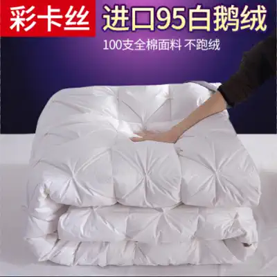 Five-star hotel down quilt 95 white goose down spring and autumn winter quilt core thickened warm single double duck down quilt