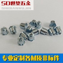 Custom non-labeled length inner tooth outer hexagonal step rivet through blind hole stainless steel press riveting stud BSO-3 5M3L
