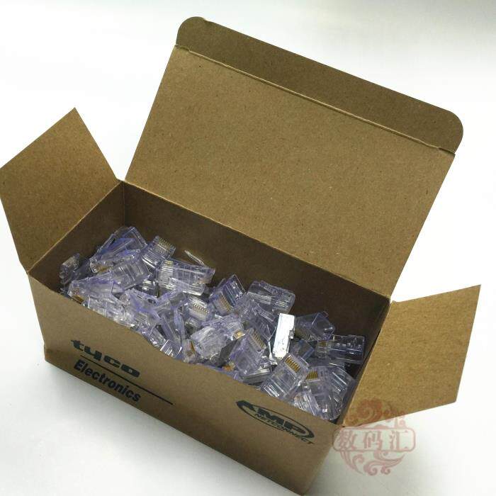 Special price AMP type crystal head network crystal head RJ45 crystal head network route crystal head (100 boxes)