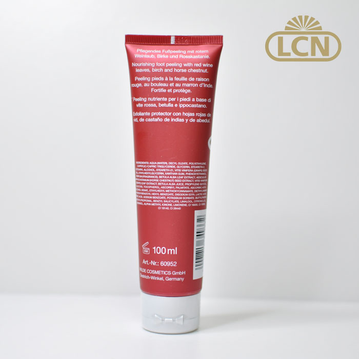 Đức chính hãng LCN Body Care Red Grape Leaf Foot Scrub 100ml mặt nạ ủ chân lột da chết