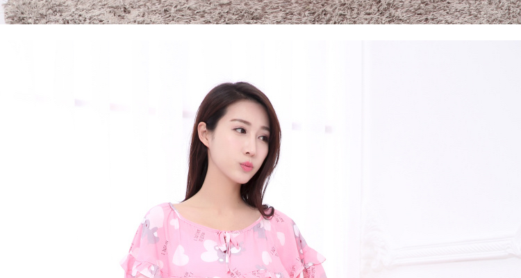 Mùa hè phụ nữ lỏng lẻo kích thước lớn ngắn- tay nightdress chất béo mm200 kg phụ nữ mang thai tăng chất béo bông bông nhà đồ ngủ