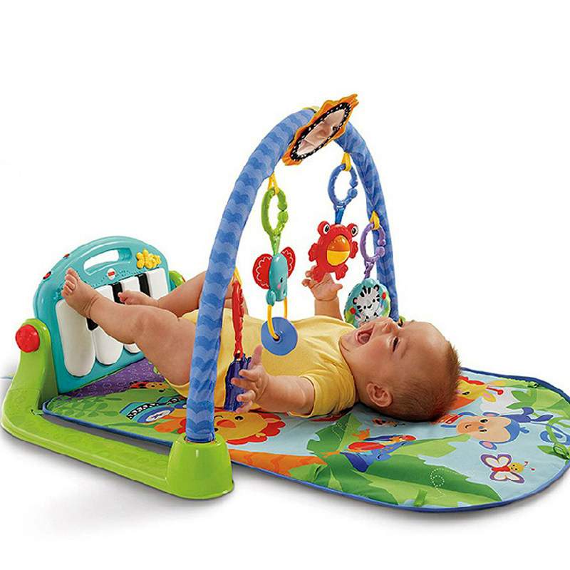 Fisher-Price brand new piano fitness device BMH49 infant fitness rack newborn gift pedal piano toy 0 years old