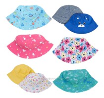 Foreign trade boys and girls sunscreen caps a variety of cartoon patterns export US single cotton lined spring and summer book beach hats