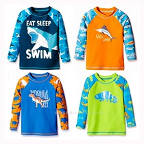Broken clearance boy sunscreen swimsuit UPF50 sunscreen index 2-3 years old size sleeved Bromel quick-drying fabric