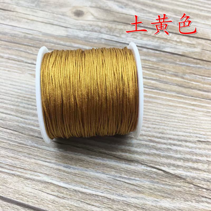 Số 72 dòng ngọc 0,8 mm DIY tay dệt kim Vòng tay vòng chân vòng cổ mặt dây chuyền ngọc bích dòng màu đỏ - Vòng chân vòng chân cho nữ