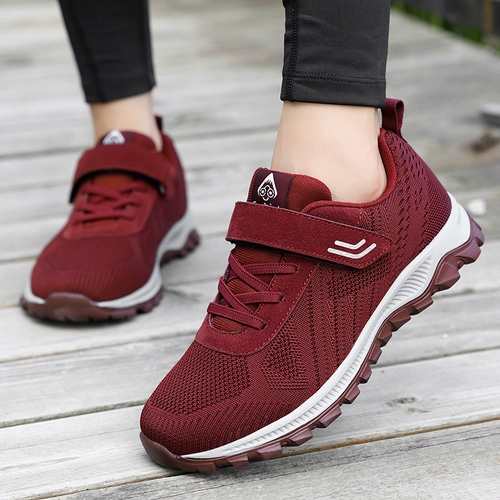 Нескользящие туфли для матери, комфортная спортивная спортивная обувь для ходьбы, осенние, мягкая подошва