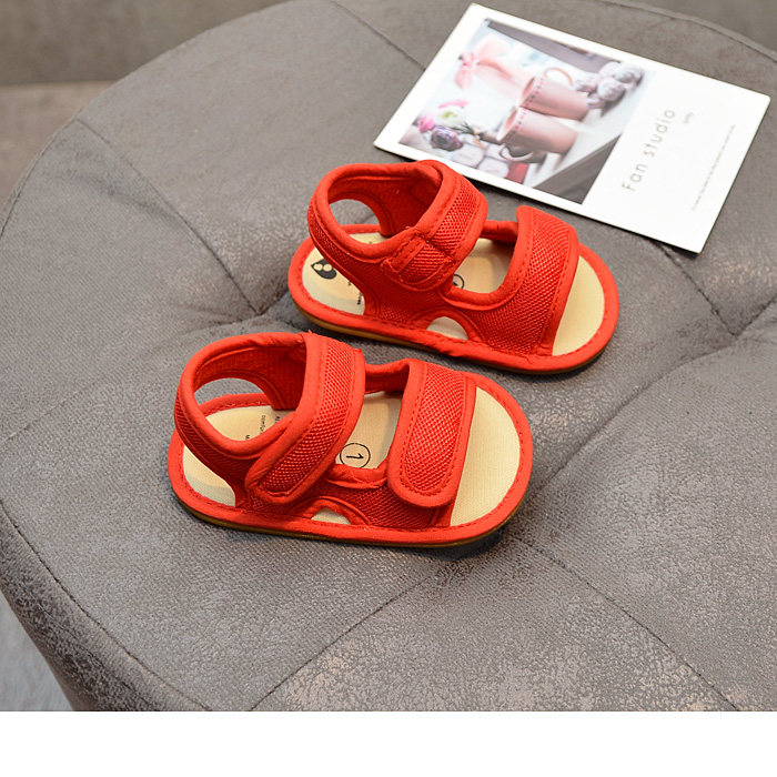 Summer Mesh Anti-Drop Men's and Women's Soft Bottom Sandals for 0-1 Years Old — 25