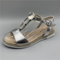 Foreign trade original single stock tail sandals womens summer womens shoes thick-soled flat bottom casual Joker Korean leather heel