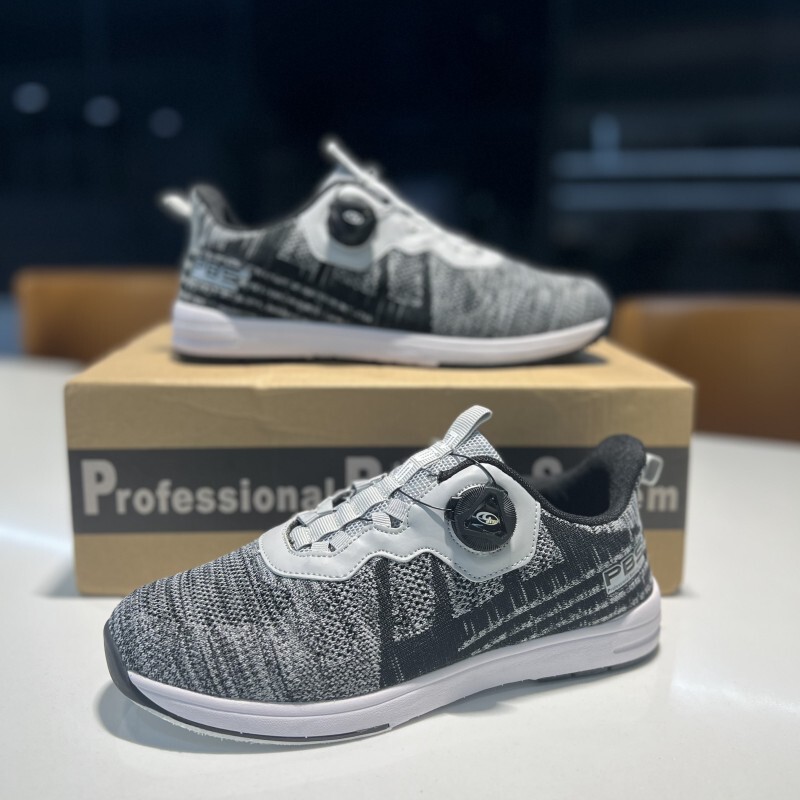 Sh Bowling Supplies Pbs Brand Bowling Shoes with Knob, Fly-Knit Fabric, Unisex, Right-Hand Specific Shoes