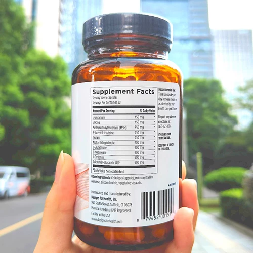 【Гонконгская прямая почтовая почта】 Аминокислотная поддержка фазы II печени 180 Таблетки Амино-D-Токс Дизайн здоровья DFH