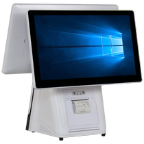 Supermarket cash register retail clothing convenience store small dual-screen new cash register catering milk tea restaurant scan QR code to order food single-machine ordering machine computer cashier management system all-in-one machine