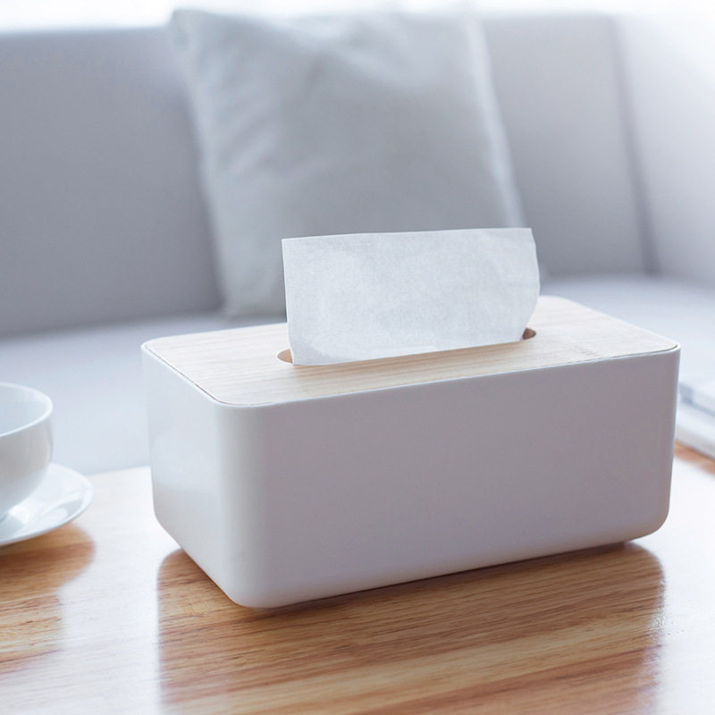 Minimalist modern paper towel box light lavish creative living room Home toilet paper box Multi-functional containing box tea table napkin box