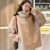 Mùa đông nữ phiên bản Hàn Quốc của retro lỏng lẻo đầu máy xe lửa dày sinh viên giả áo khoác da cừu áo khoác bông cotton áo khoác phao nữ đẹp Bông