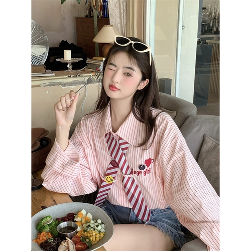 Летняя сексуальная рубашка, с вышивкой, свободный крой