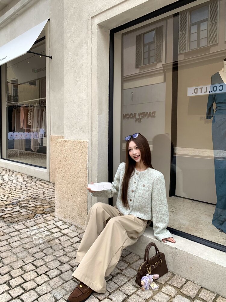 Короткое шерстяное пальто, осенняя куртка, лонгслив, в стиле Шанель, изысканный стиль, оверсайз для возраста 