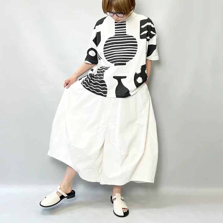 Daily Order/1.9W/Loose/Balloon Design Nine-Point Pants