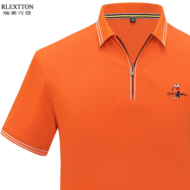 Ice Silk Breathable Golf Clothing Men's Short-Sleeved T-Shirt Quick-Drying Top Sports Polo Shirt Sweat-Wicking Summer Thin