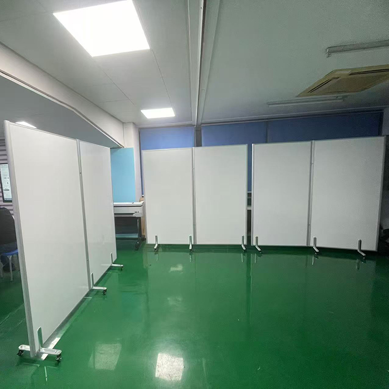 School Whiteboard Writing Board Erasable Mobile Folding Screen Conference Room Training Class Writing Smooth Magnetic Whiteboard