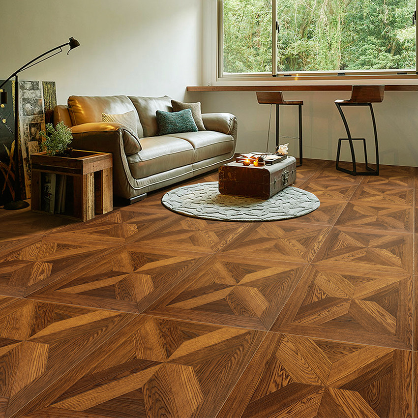 Art parquet floor laminated wood floor European retro three-dimensional relief suitable for geothermal floor heating clothing store - Taobao