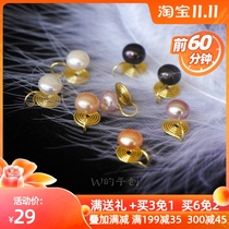 No ear hole new original handmade 18K Gold Gold Gold pearl ear clip mosquito coil no ear hole simple daily style