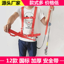 Outdoor climbing pole double insurance electrician seat belt