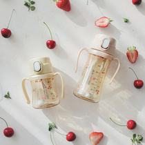 Gro Mimi straw cup Baby learning drink cup ppsu baby 6 months to drink grandma bottle Rogge flagship store new