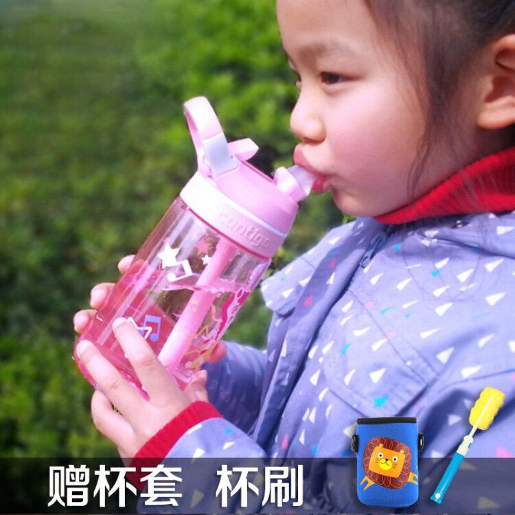 Contigo children's straw cup Baby water cup Household drinking cup Kindergarten kettle drop-proof