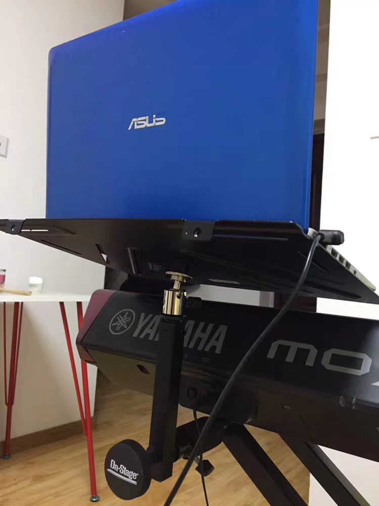 Electronic organ bracket X-type electronic organ two-layer frame on stage computer shelf tray support frame multi-layer piano frame