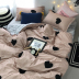 ins Bắc Âu simple girl yêu Nhật Bản và Hàn Quốc mang phong cách giường gia đình lanh chăn bốn ký túc xá ba mảnh 2.0 - Bộ đồ giường bốn mảnh chăn ga gối đệm cao cấp Bộ đồ giường bốn mảnh