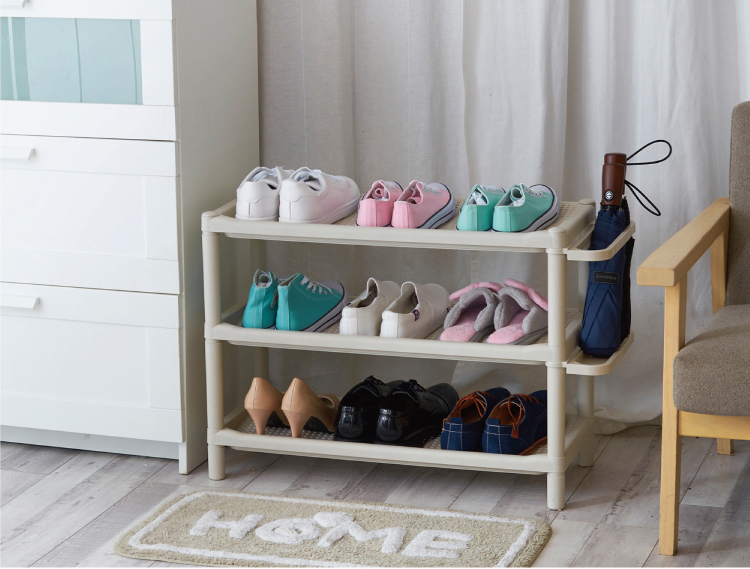 Giày nhiều lớp đơn giản kệ chống bụi hộ gia đình cửa nhựa lắp ráp hiện đại tối giản phòng khách dép đi trong phòng tắm - Kệ mẫu kệ gỗ đẹp
