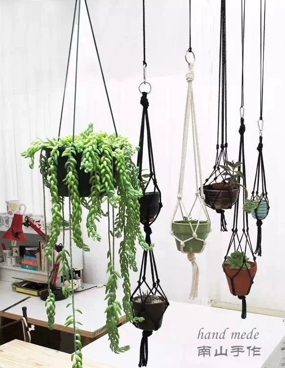 chậu hoa tấm thảm treo dệt bằng tay Bohemian treo giỏ đa chức năng mạng - Tapestry