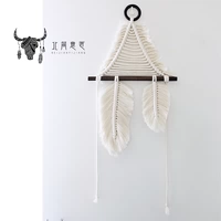 North Jane Artisan Tấm thảm dệt bằng tay nguyên bản in tấm thảm lông Bắc Âu Phong cách B & B mềm mại của Mỹ 	thảm treo tường doremon	