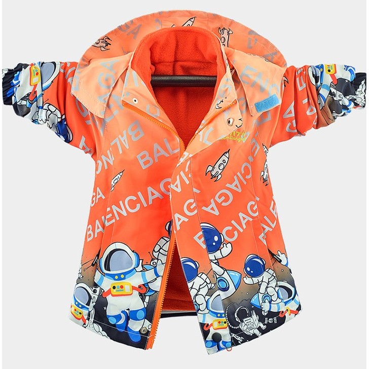 Winter boys and girls jackets children's two-piece thickened removable three-in-one toddler infant coat camouflage